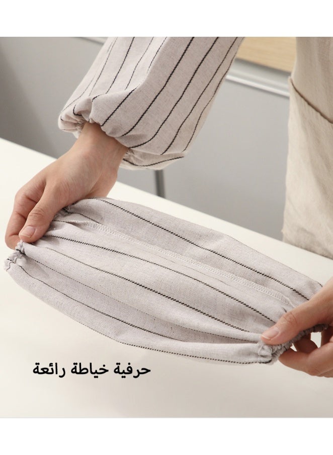 Protective Cleaning Sleeves for Arms - Stain & Water Resistant, Breathable Cotton Linen for Kitchen, Housework, Crafts & Ramadan Cleaning ,Reusable sleeves cover - Image 5